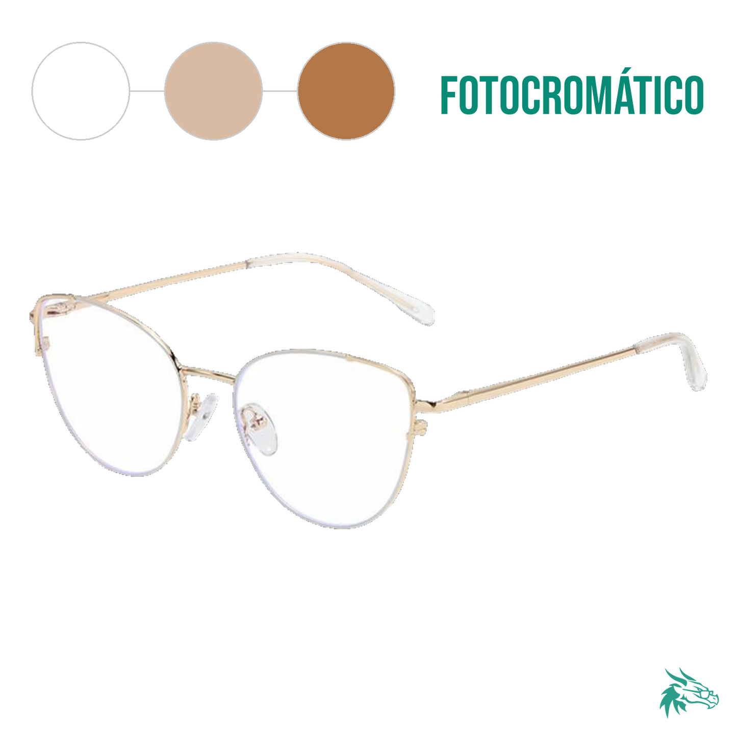 Blanco & Dorado / Fotocromático Café