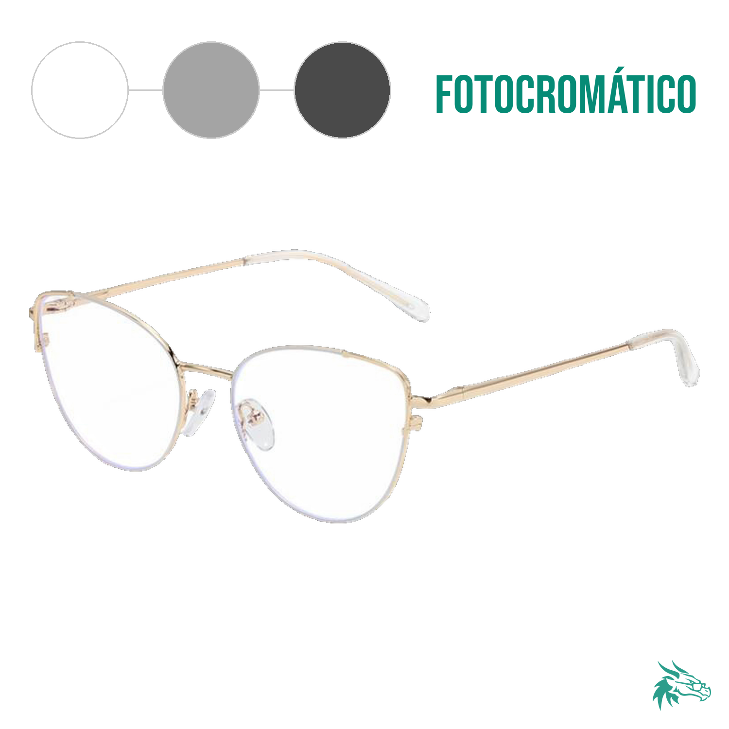 Blanco & Dorado / Fotocromático Gris