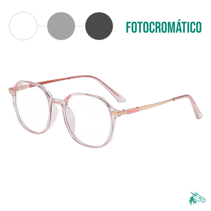 Transparente Rosado / Fotocromático Gris