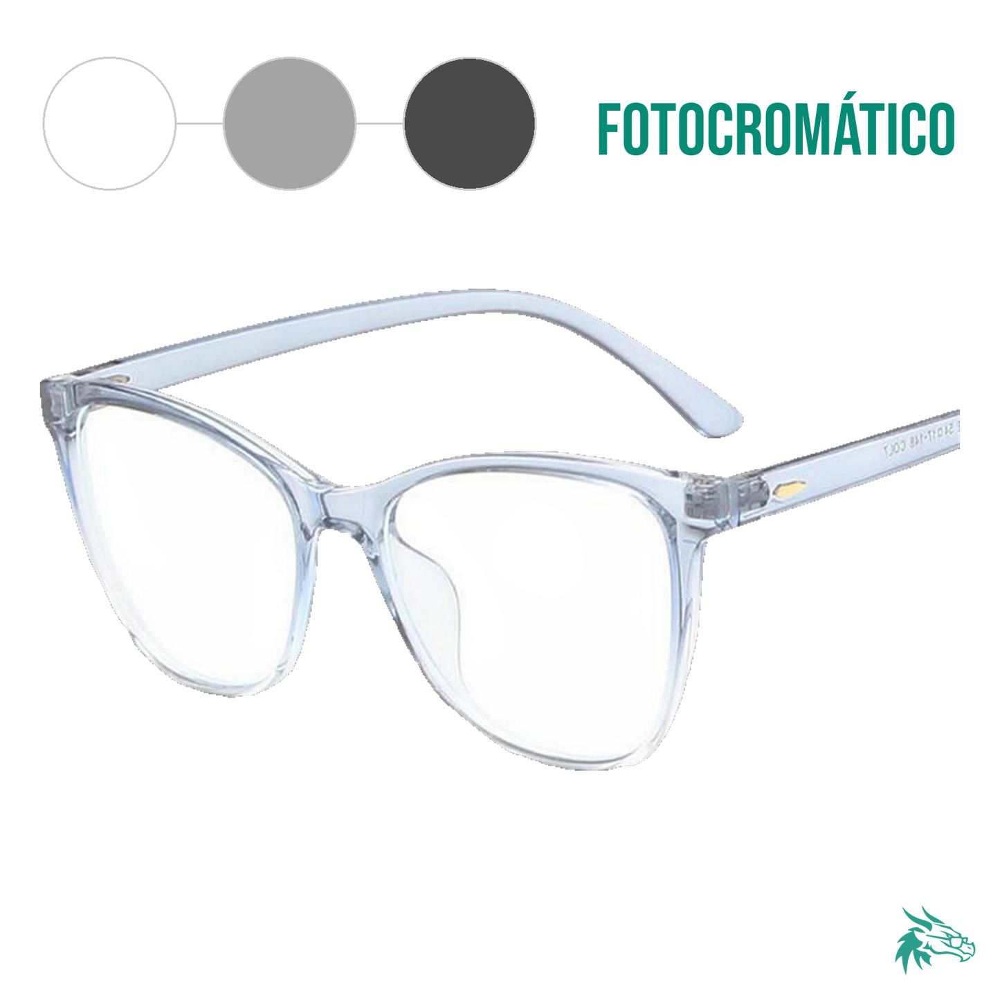 Azul Progresivo Transparente / Fotocromático Gris
