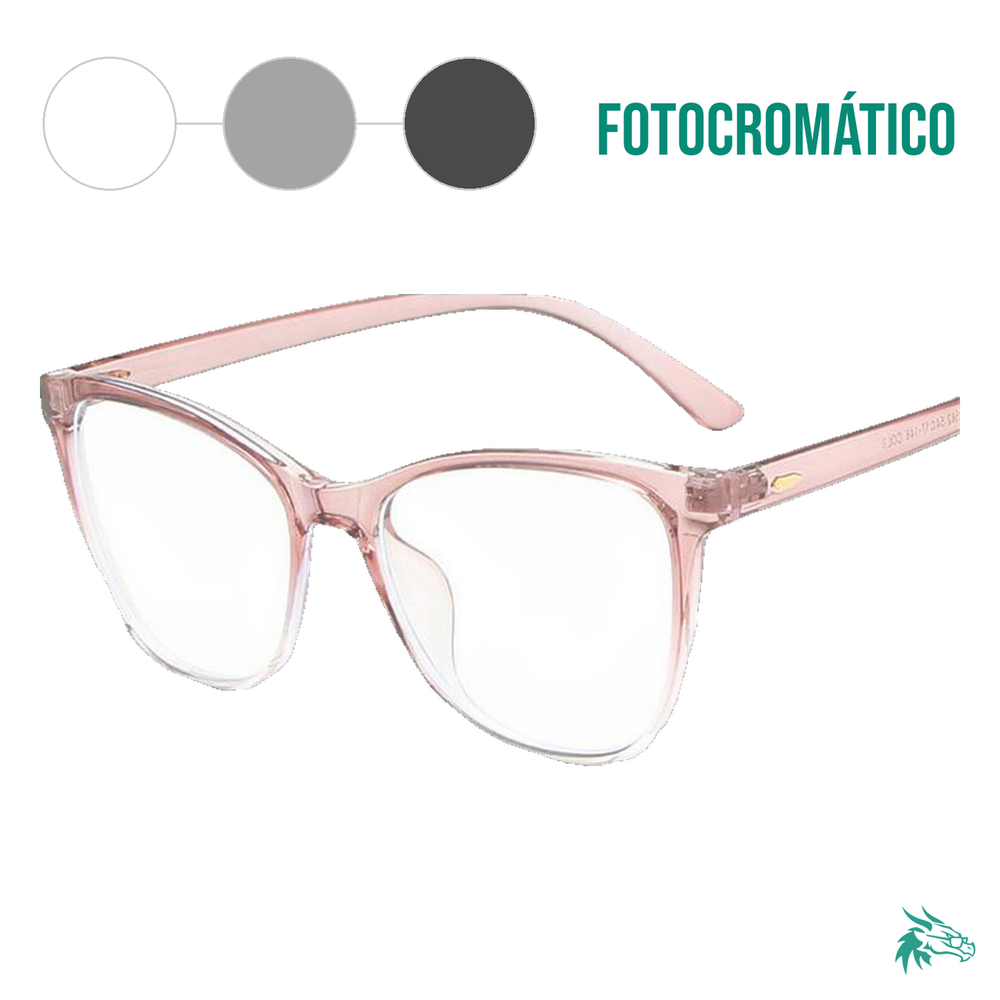 Café Claro Progresivo Transparente / Fotocromático Gris